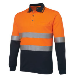 Hi-Viz Long Sleeve Polo Shirt