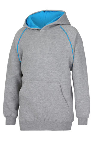 Contrast Fleecy Hoodie - Kids