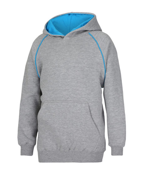Contrast Fleecy Hoodie - Kids