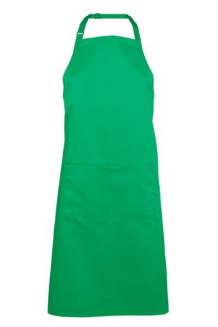 Bib Apron with Pocket - Pea Green