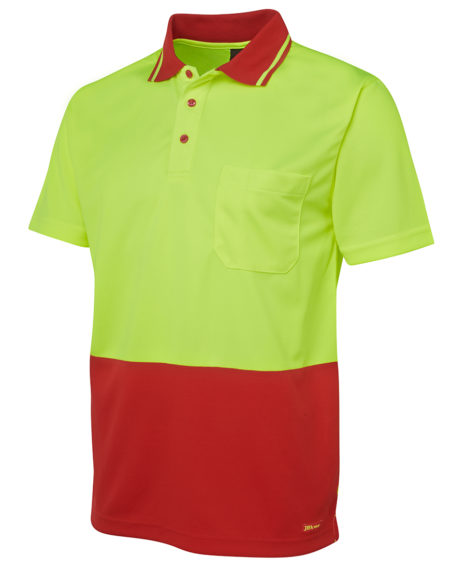 Hi Vis Non-Cuff Traditional Polo