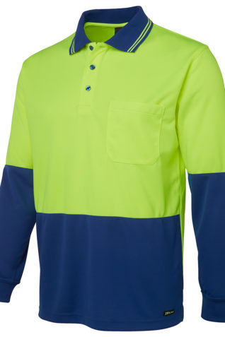 Hi Vis L/S Traditional Polo