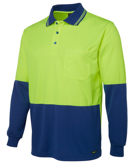 Hi Vis L/S Traditional Polo